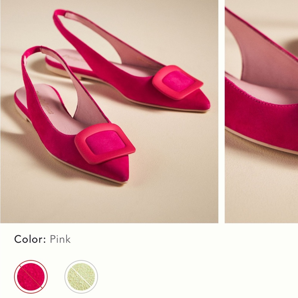 Pretty Ballerinas pink Ella slingback flat